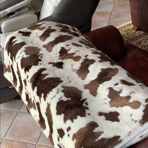 Faux Fur Animal Print Throw